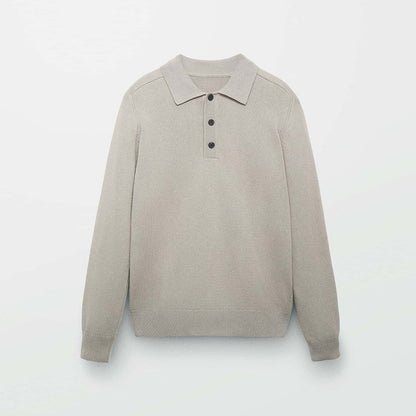 Lange mouwen poloshirt met knoopjes