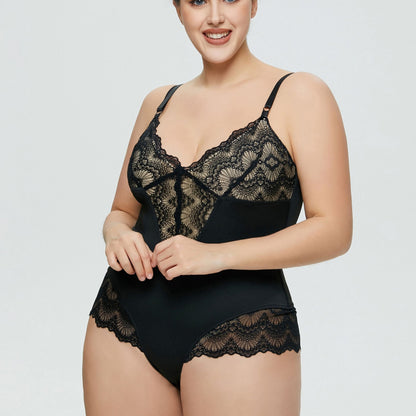 Women's Bodysuit Bodysuit Bodysuit Bodysuit Lace Spliced T-Line Bodysuit Strap Bodysuit Top