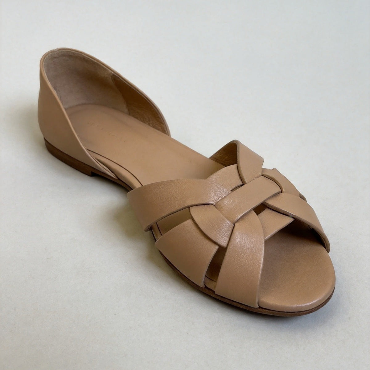 Womens Woven Slip-On Flat Beach Shoes