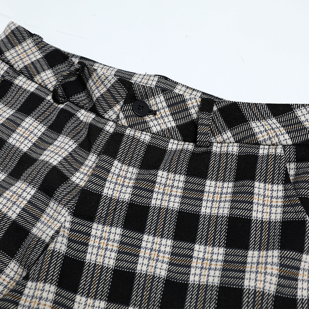 Dikke geruite broek unisex