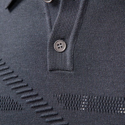 Men's collar sweater top