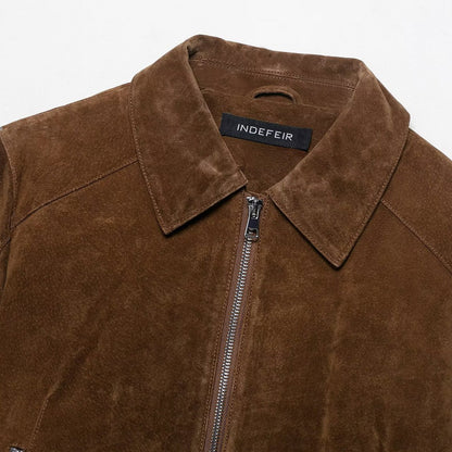 Short leather jacket