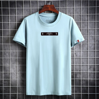 Heren T-shirt van katoen met korte mouwen