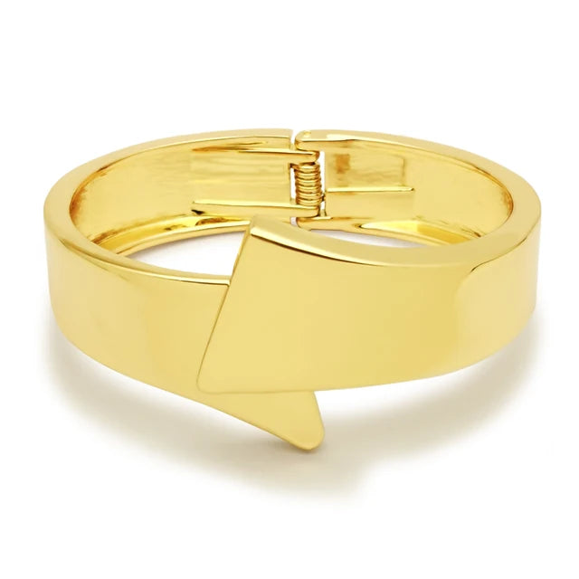 Dames statement armband  van legering met ruwe opening