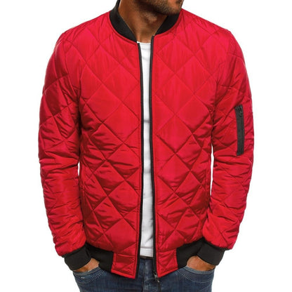 Cotton Coat Autumn And Winter Men's Color Loose Jacket Lingge Cotton Suit