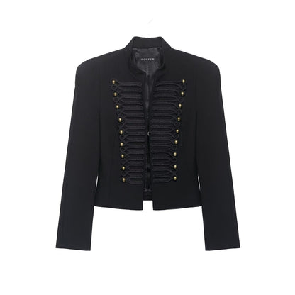 Women's Tailored Blazer with Pad Shoulder