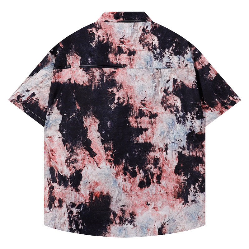 Short Sleeve Youth Shirt for Men Summer Trendy Casual Loose Fit
