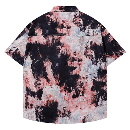 Short Sleeve Youth Shirt for Men Summer Trendy Casual Loose Fit
