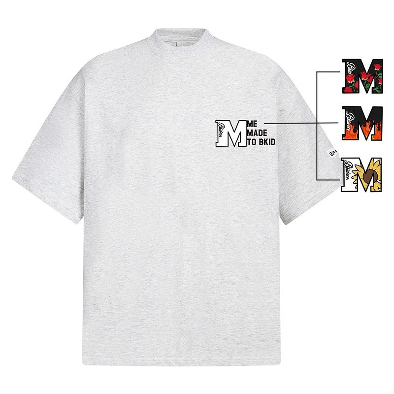 Short Sleeve T-Shirt for Men and Women Summer Couple Top Tee