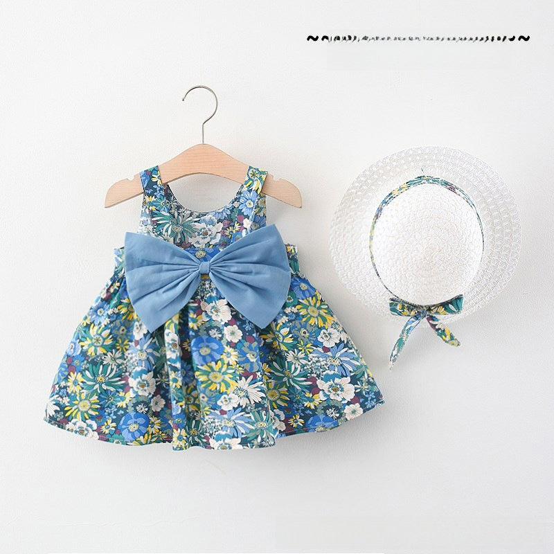 Girls Floral Summer Cotton Dress