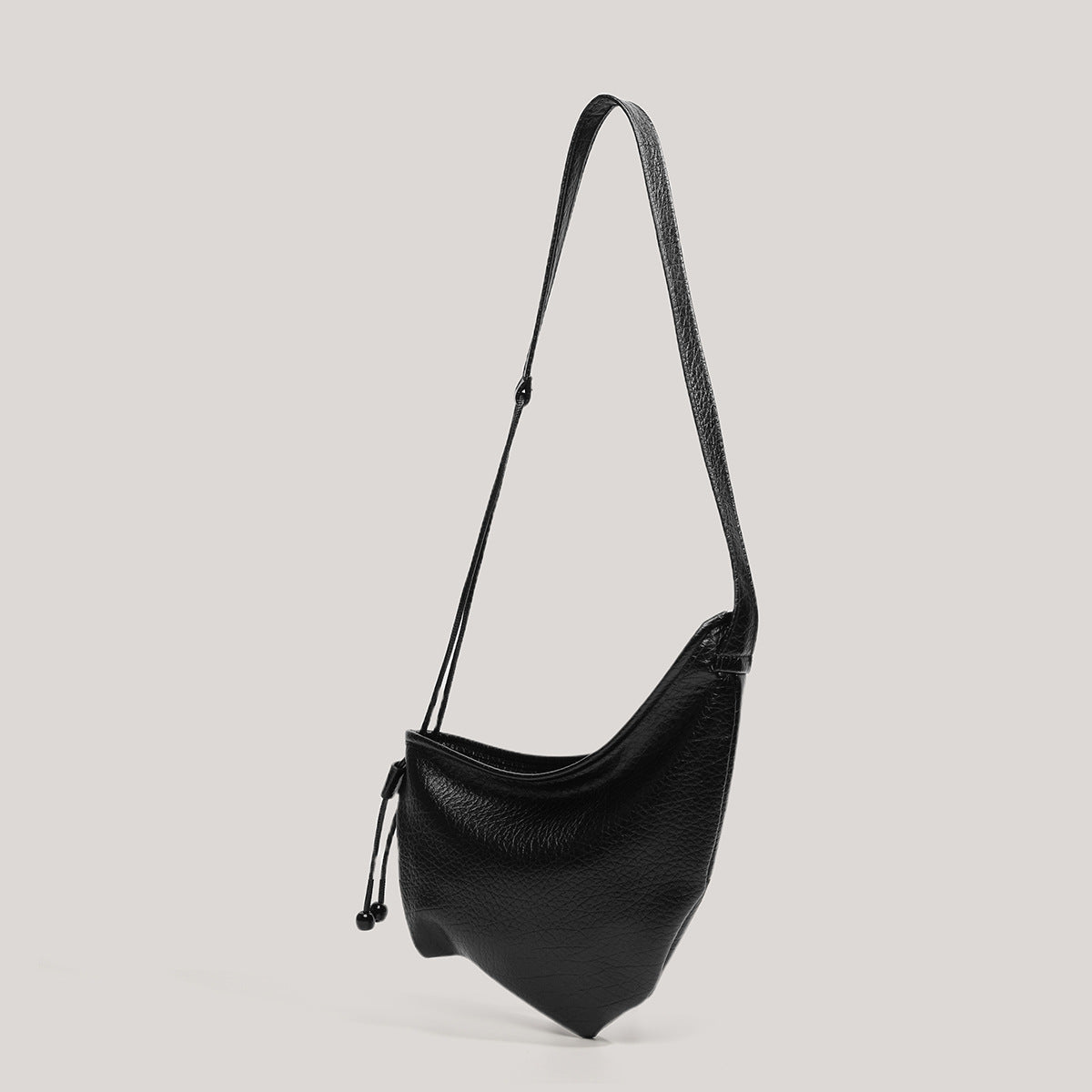 First-Layer Bubble Leather High-End Croissant Bag