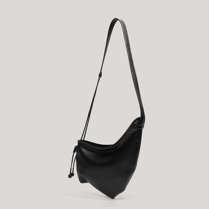 First-Layer Bubble Leather High-End Croissant Bag