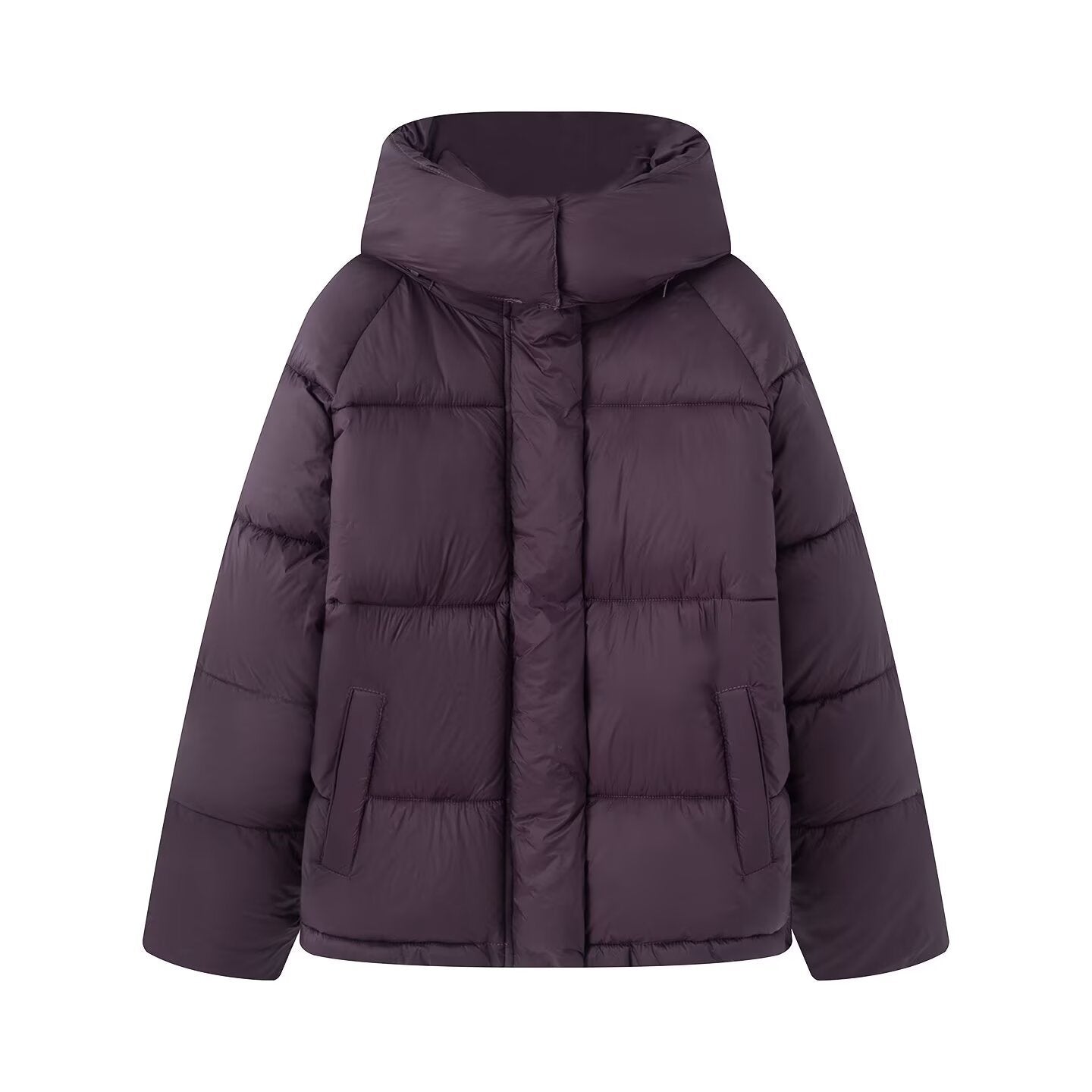 Womens Casual Hooded Cotton Jacket