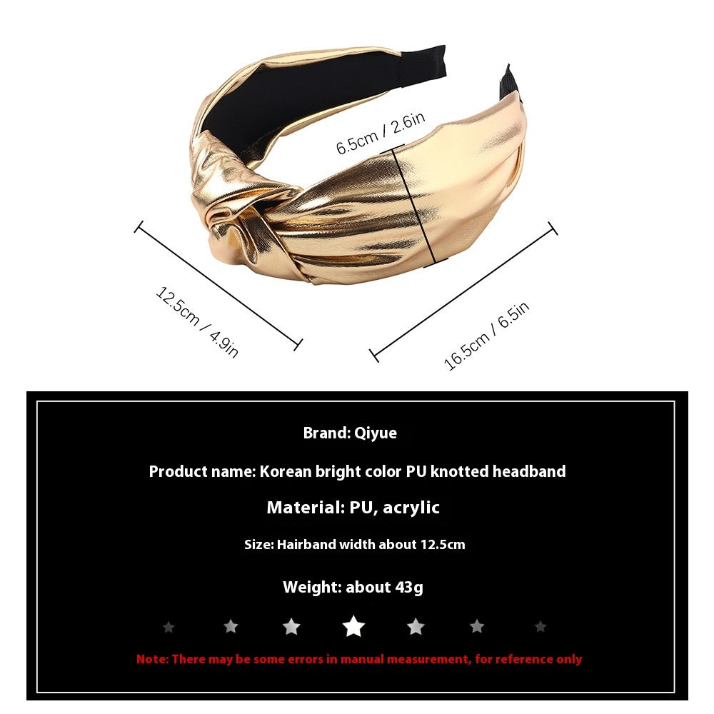 PU-leren stoffen knoop haarband