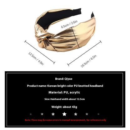 PU-leren stoffen knoop haarband