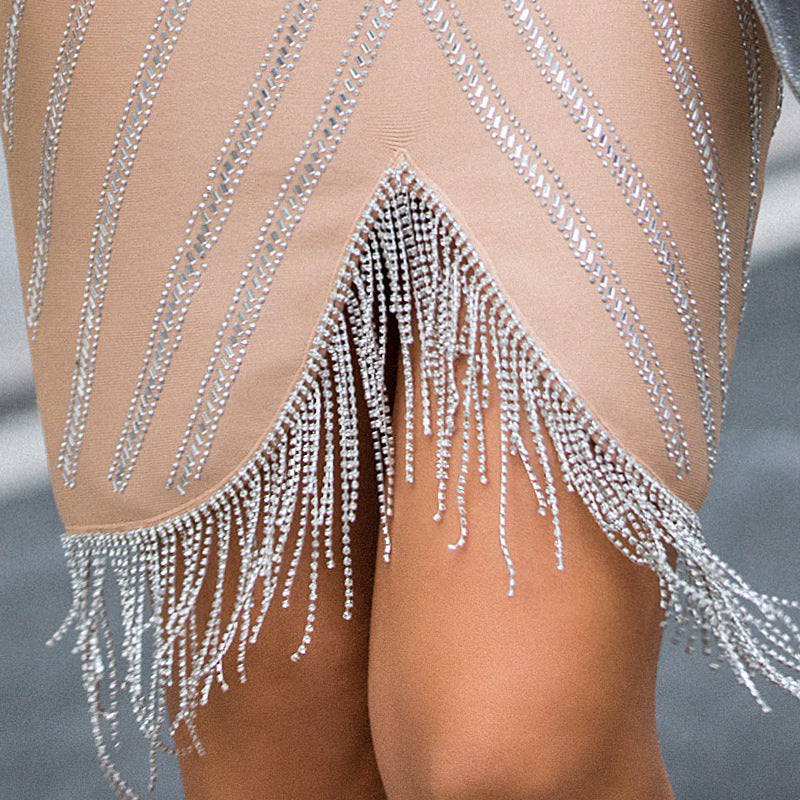 Amerikaanse kwastjes bandagejurk