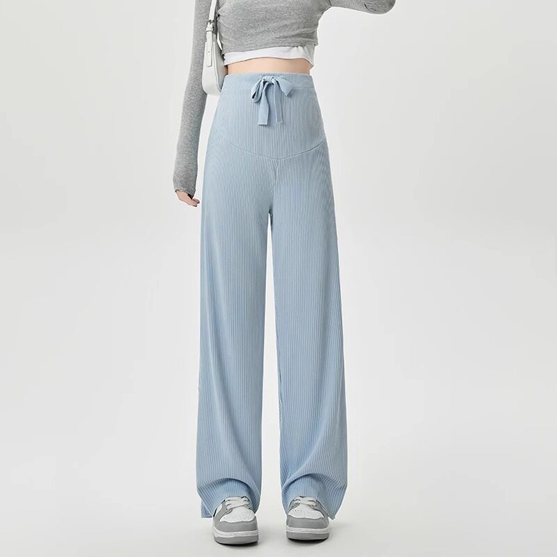 Maternity Pants Belly Support Wide Leg
