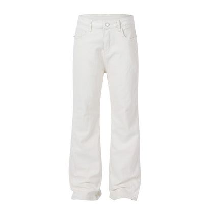 Heren losse wijde jeans met uitlopende pijpen