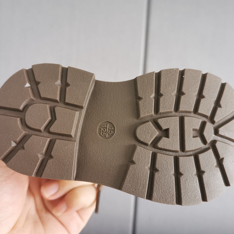 Winter Fleece-lined Baby Boots with Anti-slip Sole