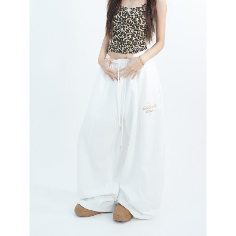 Floor-Length Drawstring Pants