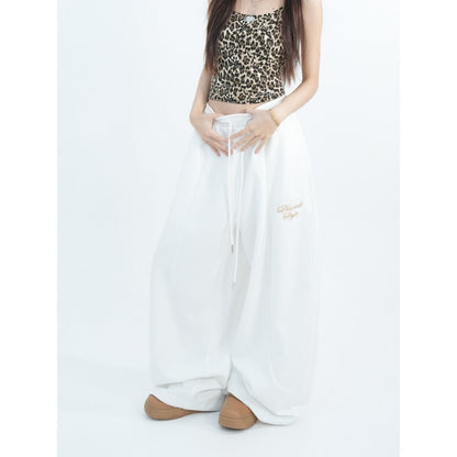 Floor-Length Drawstring Pants