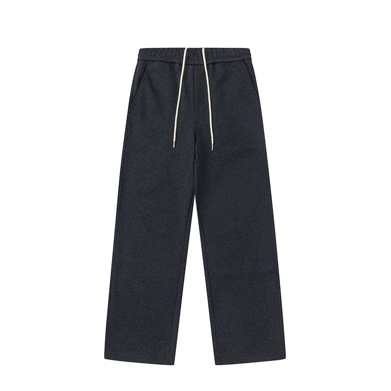 Knitted Cotton Casual Straight Pants