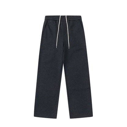 Knitted Cotton Casual Straight Pants