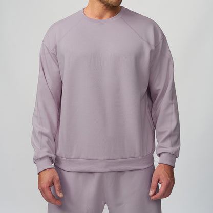Heren losse sweatshirt met ronde hals