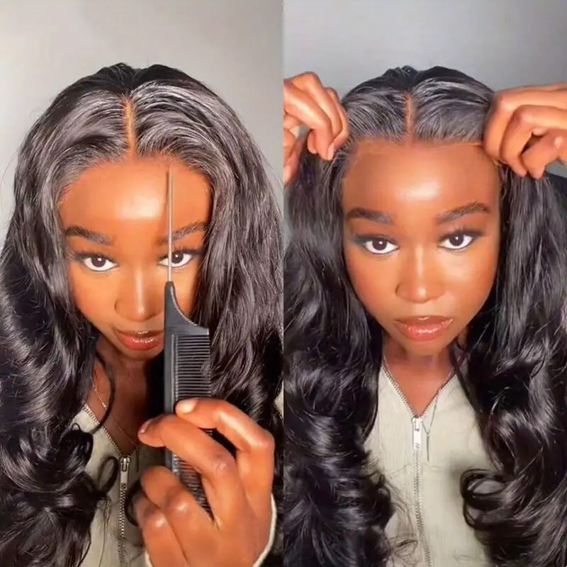 Long Curly Front Lace Synthetic Wig