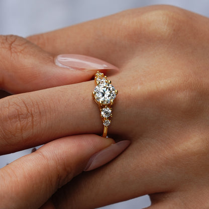 Ring van sterling zilver (S925) met edelsteen