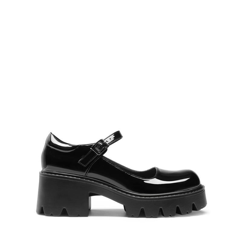French Retro Chunky Heel Mary Jane Shoes