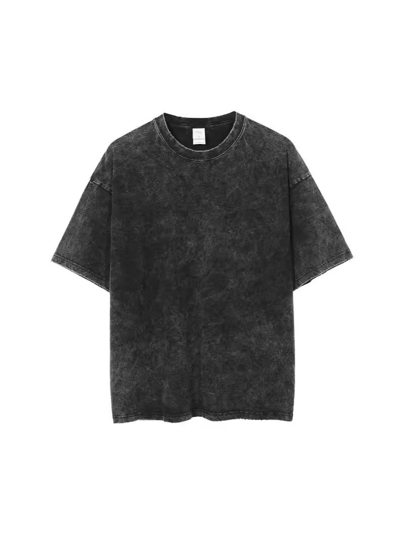 Pure Cotton Washed Batik Retro T-Shirt