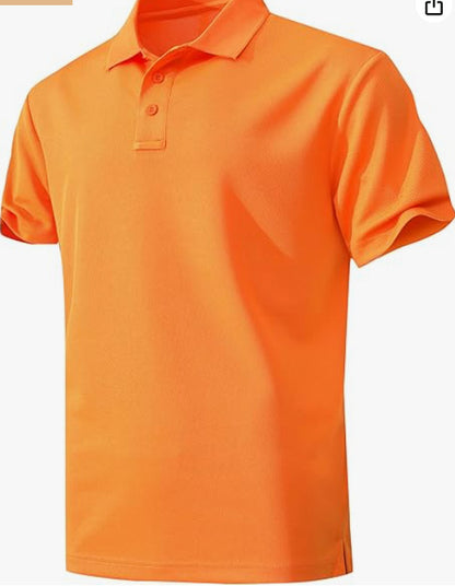 Mens Moisture Wicking Quick Dry Polo Shirt