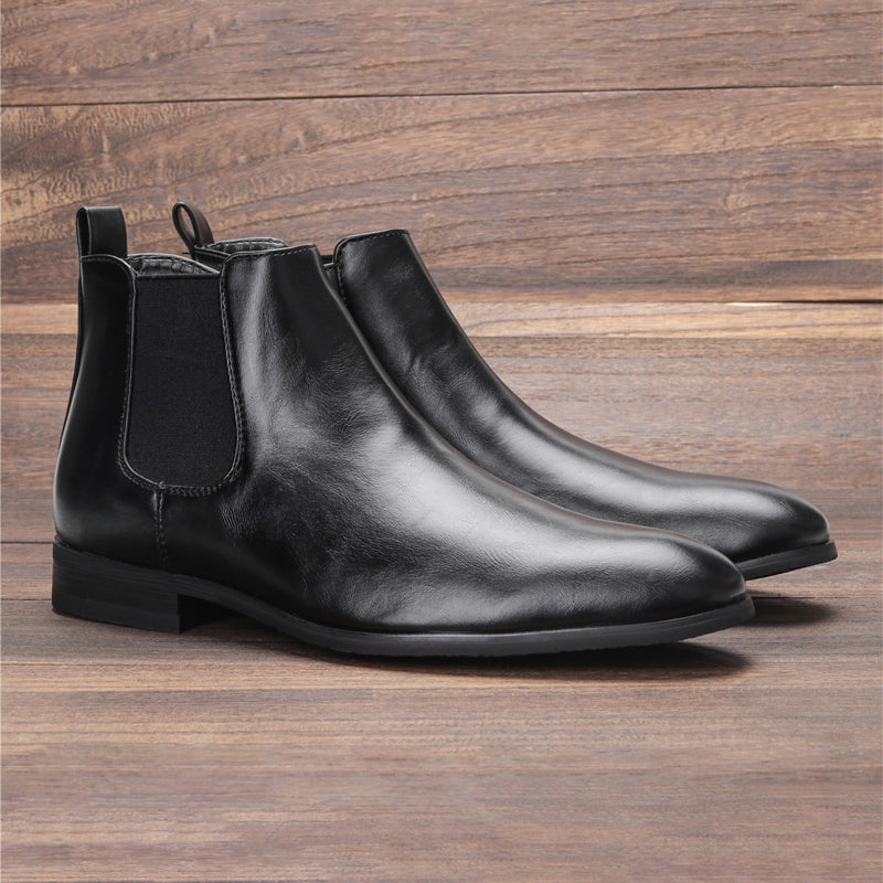Klassieke Chelsea boots voor heren met houten hak