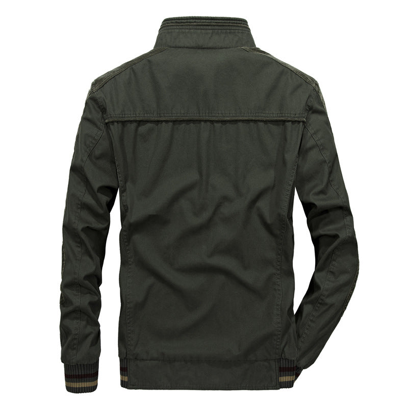 Mens Stand Collar Casual Jacket