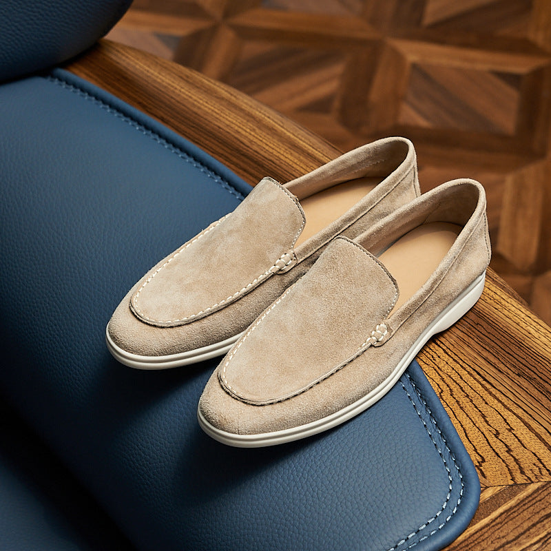 Klassieke vintage leren herenloafers