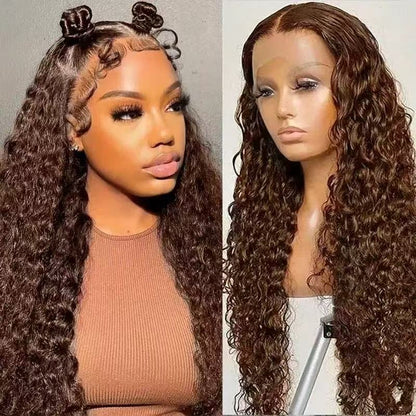 Small Curls Long Curly Hair Lace Front Synthetic Wig