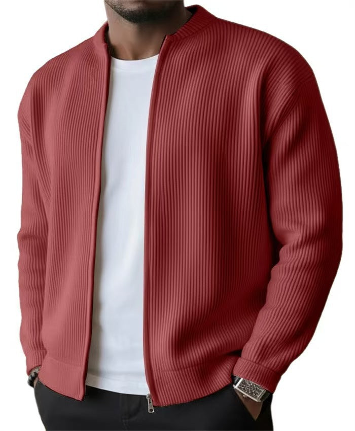 Mens Casual Corduroy Long Sleeve Jacket