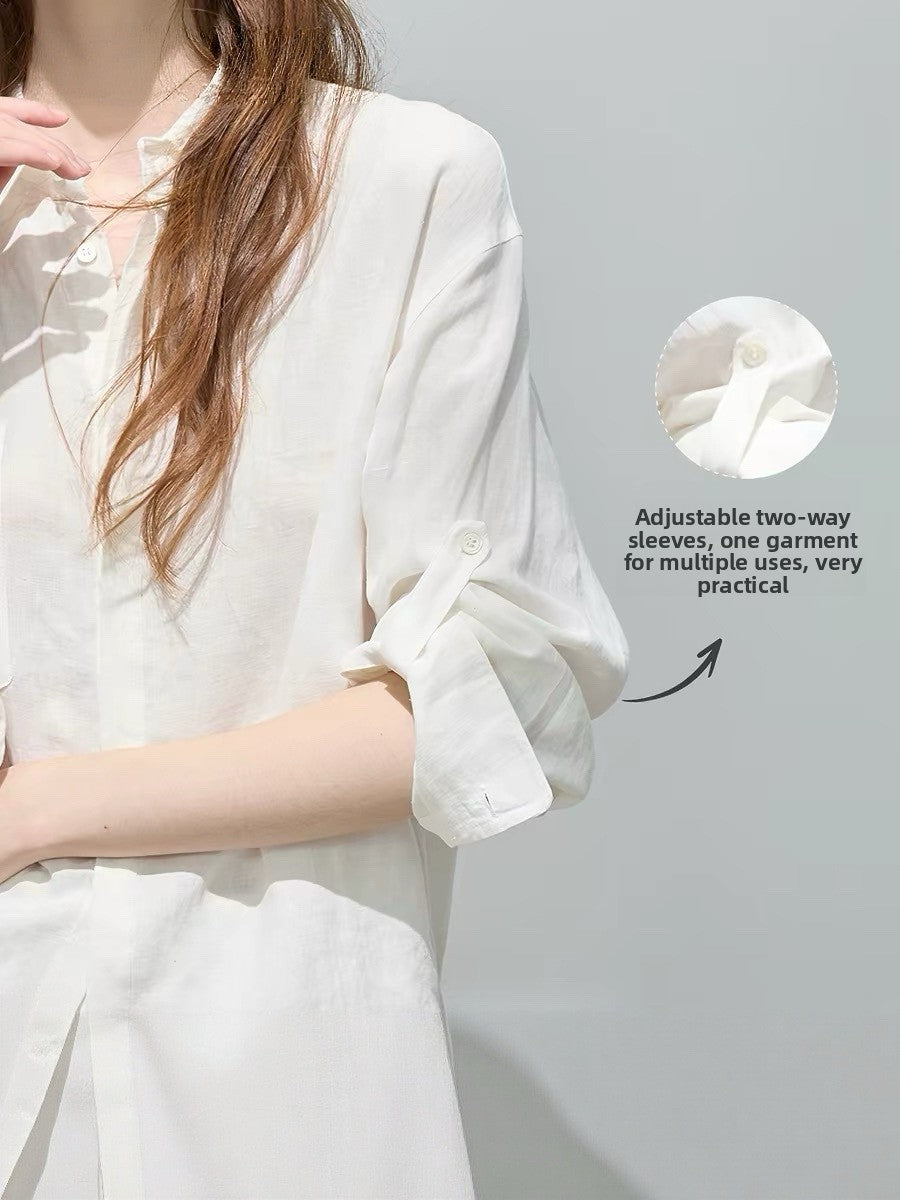 Women's Linen Shirt and Shorts Set