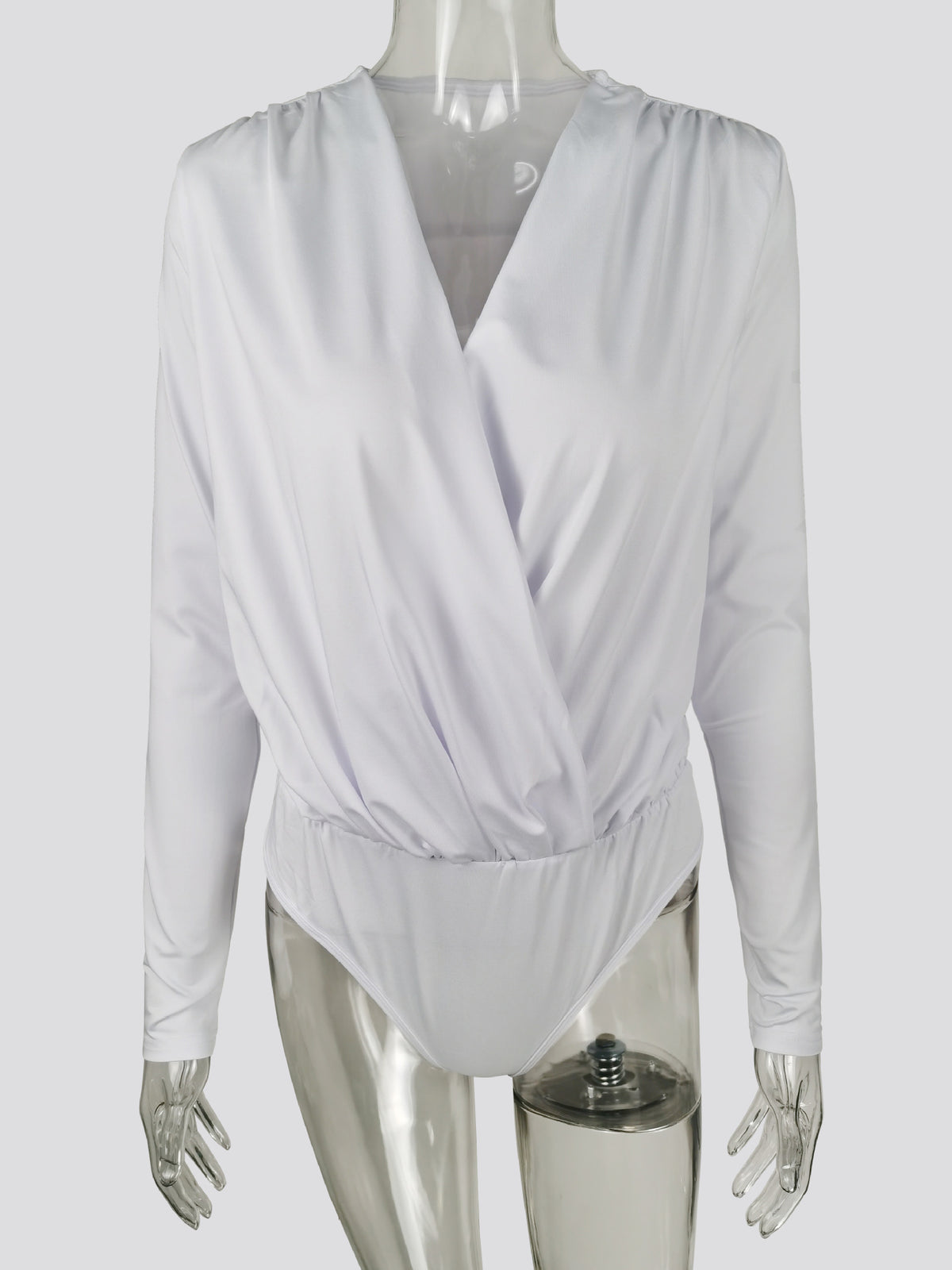 Women's V-Neck Slim Long Sleeve Jumpsuit