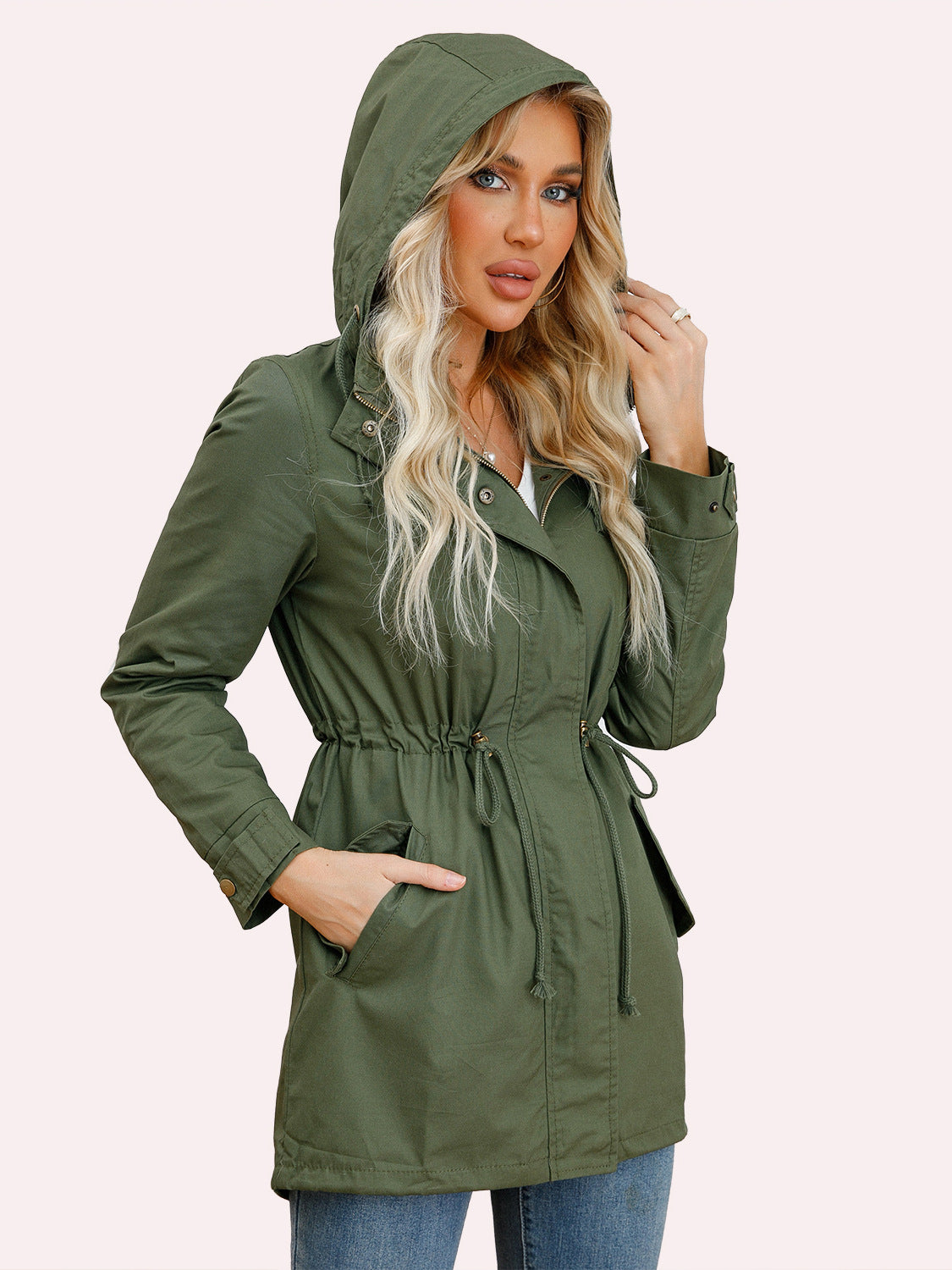 Womens Cotton Hooded Coat