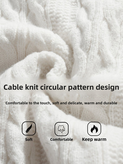 Texture knitted crew-neck sweater