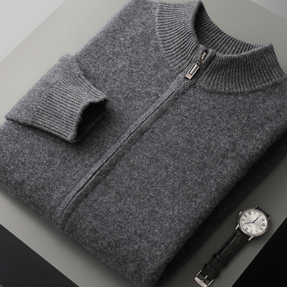 Men's knitted sweater coat