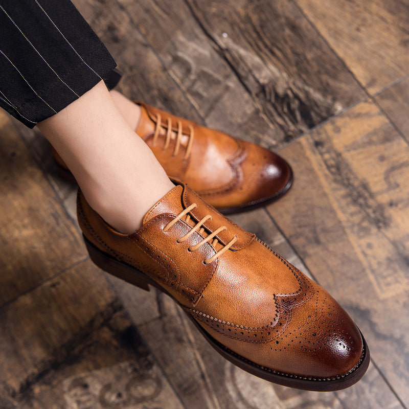 Klassieke leren veterschoenen voor heren