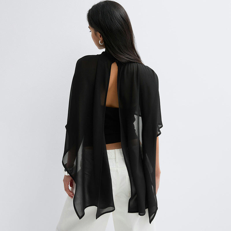 Shawl-style top