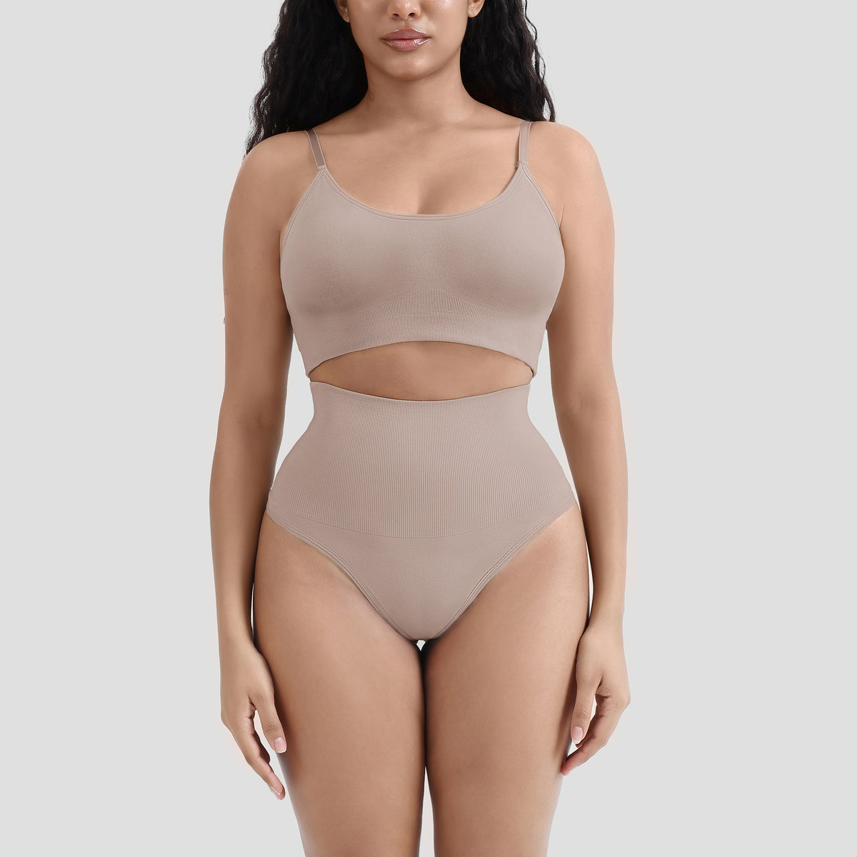 Wireless U-Back Lingerie Set with Tummy Control