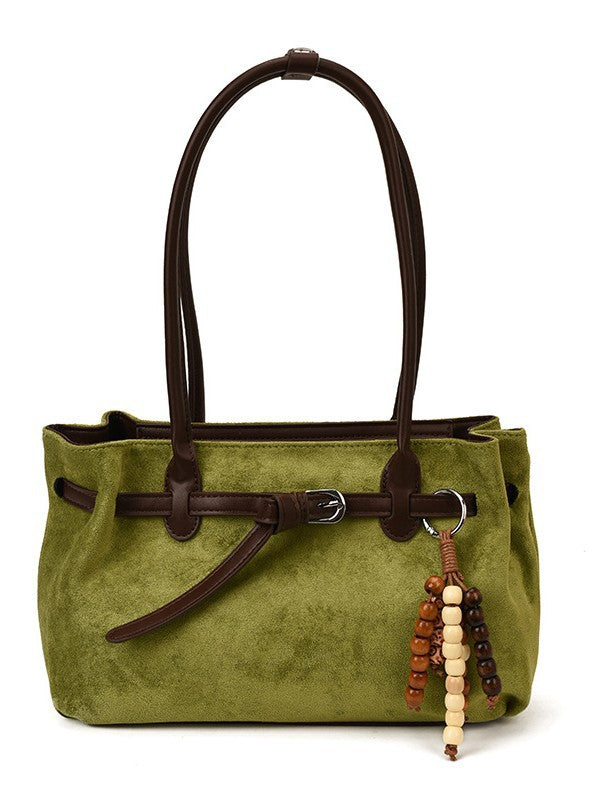 Suede Retro Bowling Bag