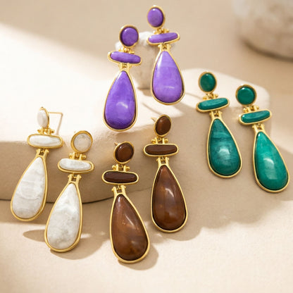 Retro waterdrop earrings