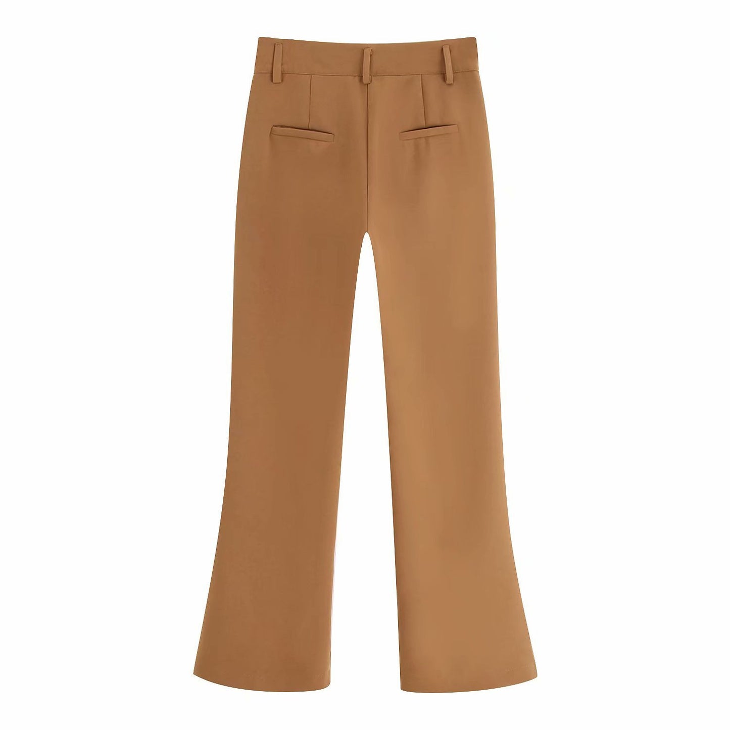 Dames Slim High-waist Flared Pantalon