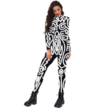 Bodysuit met geometrische print voor feestjes